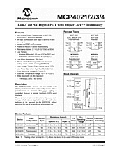 DataSheet MCP4021-503 pdf
